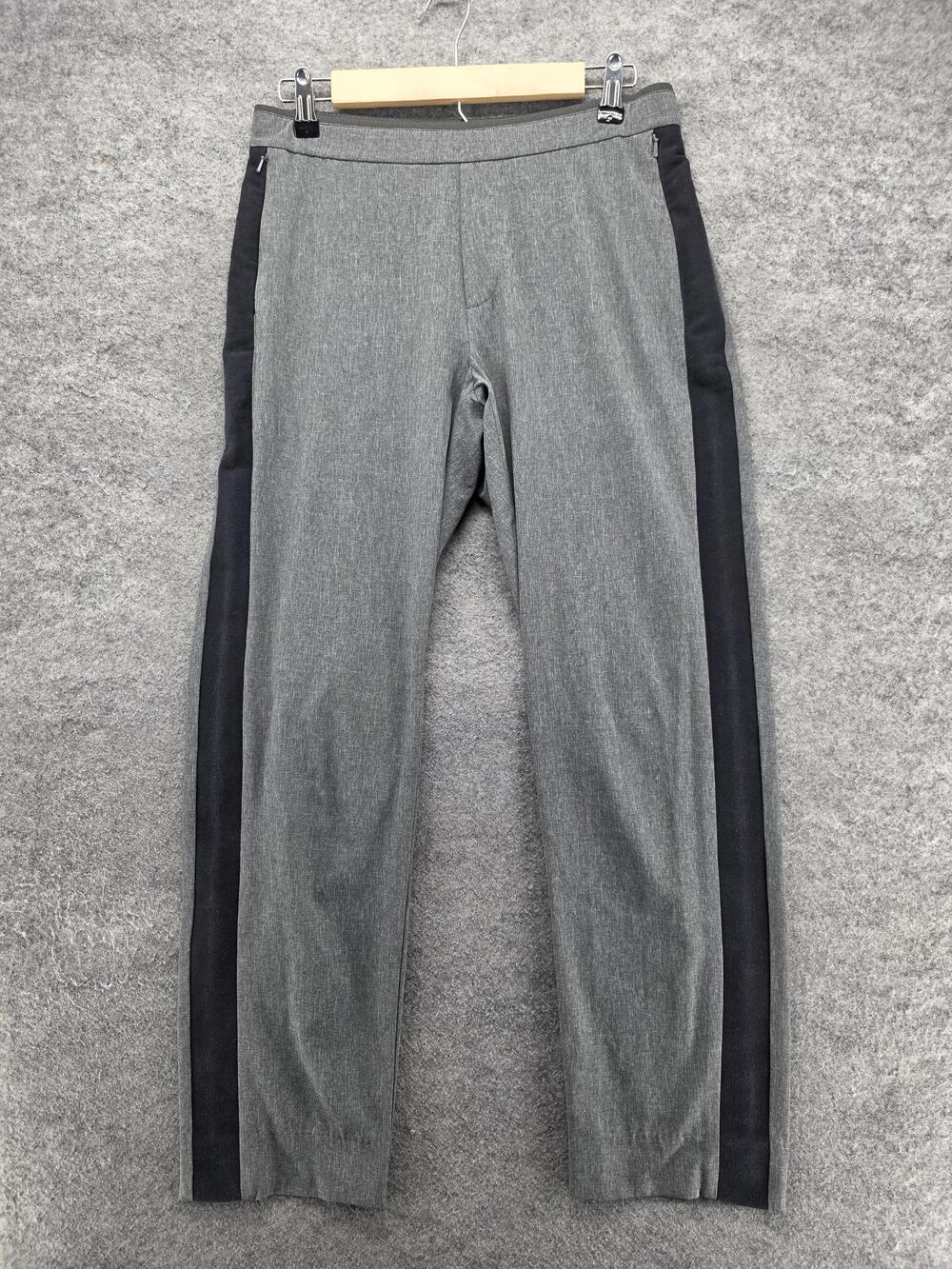 Banana Republic Womens Pants 6L Gray Straight Dress Pull On Stretch 29.5 In